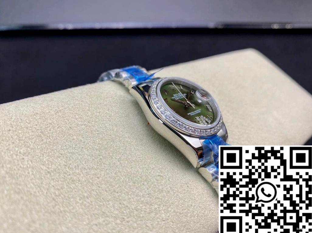 Dial BP Green 28MM Datejust Rolex Factory Diamond-set 0215